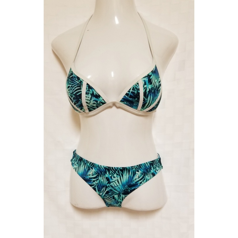 Victoria's Secret PINK Tropical Fern Palm Bikini.
